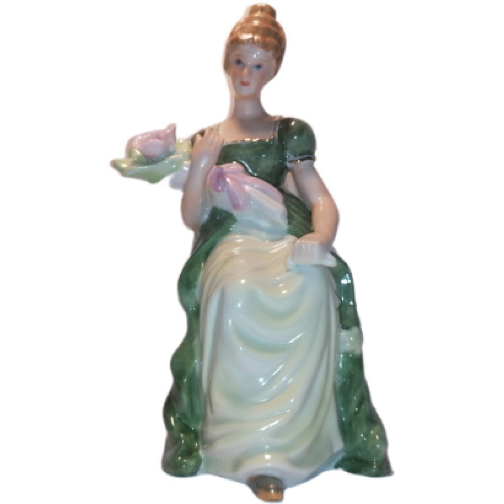 Porzellan-Figur "Frau auf Stuhl" ca. 17 cm 6337-2
