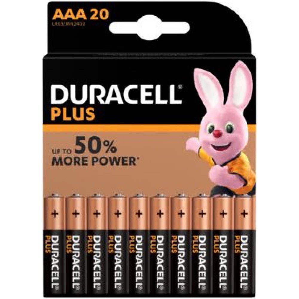 Duracell Micro AAA MN 2400 PLUS POWER B20