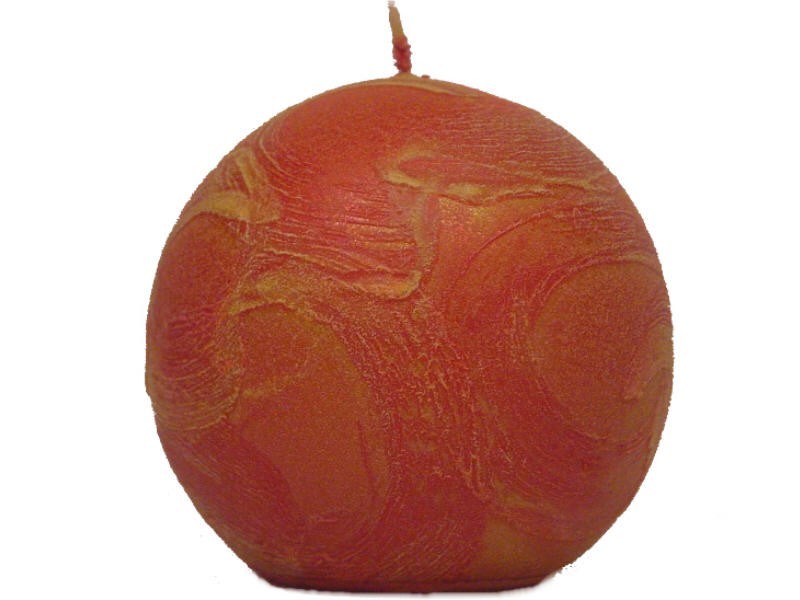 Tessin Kugelkerze 9,5 cm 38 apricot